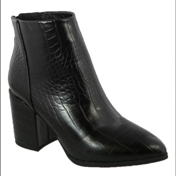 Black Pointed Toe Bootie - Picture 7 of 9